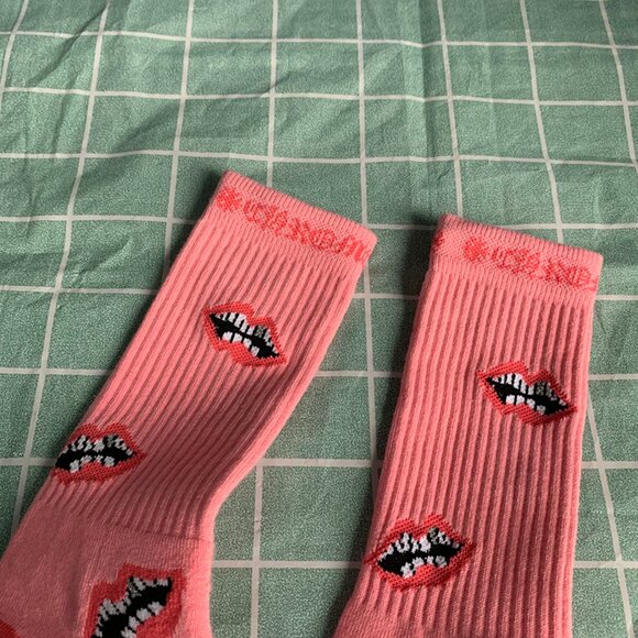 Chrome Hearts Pink Jacquard Knitted Mid-Length Socks - Picture 6 of 8